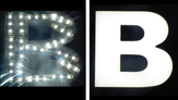 Link page to LED sticker modules for signwriters