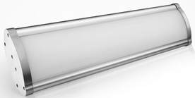 Curved diffuser high powered linear LED high Bay lights from Eco Industrial Supplies