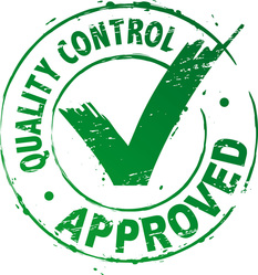 Quality control approval logo