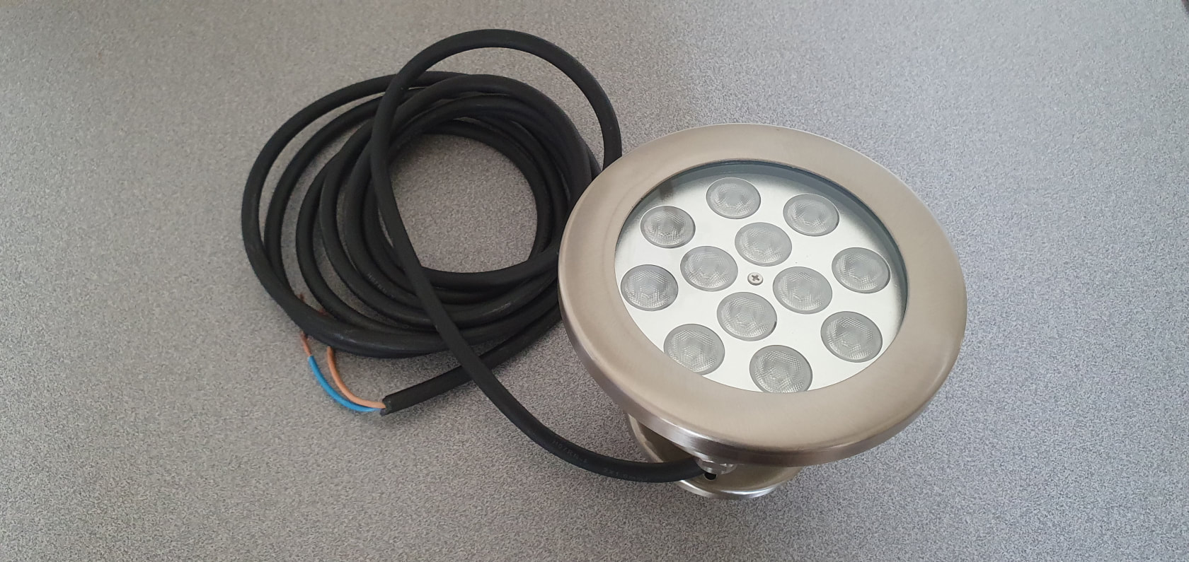 Our Swimming Pool light LED Post Mount Directional 12 Watt 12 Volt AC & DC 316 stainless steel construction is suitable for both fresh water and salt water underwater applications. 